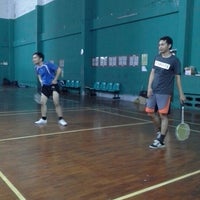 Photo taken at Joe Joke Badminton court 52/2 by เจ้าชาย ร. on 12/2/2012