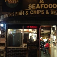 Photo taken at Devin&#39;s Fish &amp; Chips by Adam W. on 10/21/2012