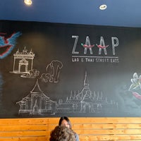 Photo taken at ZAAP Kitchen Lao &amp;amp; Thai Street Eats by John V. on 3/1/2019