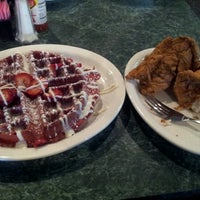 Photo taken at Kiki&amp;#39;s Chicken And Waffles by David T. on 1/16/2013