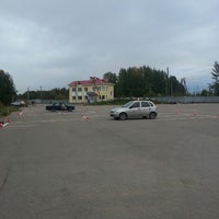 Photo taken at Автодром учебного центра Псков by Pavel G. on 9/27/2013