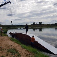 Photo taken at Pskov Wake Park by Pavel G. on 8/14/2018