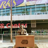 Photo taken at Chick Hearn Statue by Adern on 7/22/2017