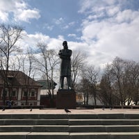 Photo taken at Памятник Фридриху Энгельсу by Mika V. on 4/7/2019