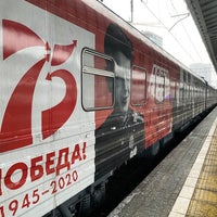 Photo taken at Поезд Победы by Mika V. on 12/6/2021