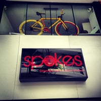 Photo taken at Spokes Bike Shop by Tinho C. on 1/8/2013