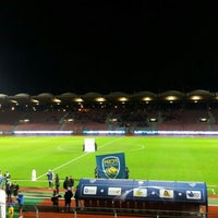 Photo taken at Stade Dominique-Duvauchelle by Céline on 2/2/2016