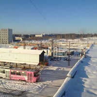 Photo taken at Западное трамвайное депо by Ivan S. on 12/19/2012