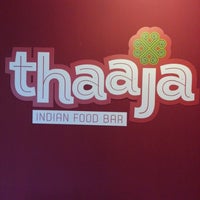 Photo taken at Thaaja Indian Food Bar by Dancing S. on 1/28/2013