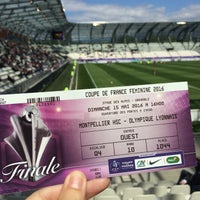 Photo taken at Stade des Alpes by Sophie S. on 5/15/2016