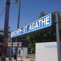 Photo taken at Station Sint-Agatha-Berchem / Gare de Berchem-Sainte-Agathe by Kjell S. on 8/8/2015