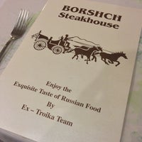 Photo taken at Borshch Steakhouse by Lynn K. on 3/31/2013