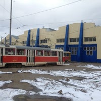 Photo taken at Подільське трамвайне депо by Alexander N. on 3/17/2013