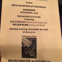 Photo taken at Bruno Walter Auditorium by Marcia on 11/28/2016