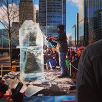 Photo taken at London Ice Sculpting Festival by Sarah C. on 1/11/2014
