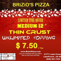 รูปภาพถ่ายที่ Brizio&amp;#39;s Pizza โดย Brizio&amp;#39;s Pizza เมื่อ 2/24/2014