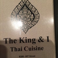 Menu The King I Thai Cuisine Thai Restaurant In Edmonton