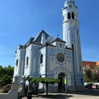 Photo taken at Kostol sv. Alžbety (The Blue Church) by Bogdan B. on 4/13/2024