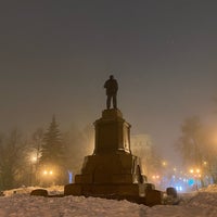 Photo taken at Памятник В.И. Ленину by Max B. on 2/4/2021