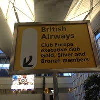 Photo taken at British Airways Check-in by TheFloatingRumShack on 3/21/2014