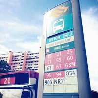 Photo taken at Bus Stop 83109 (Opp Eunos Stn) by 脇 杰. on 1/21/2013