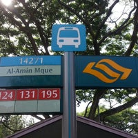 Photo taken at Bus Stop 14271 (Al-Amin Mosque) by 脇 杰. on 4/18/2013