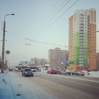 Photo taken at Остановка «Улица Маршала Жукова» by Vladislav Y. on 2/23/2013