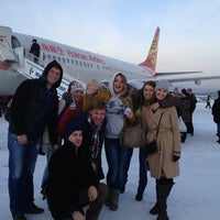 Photo taken at Рейс S7509 Иркутск — Пекин by Polina O. on 12/29/2012