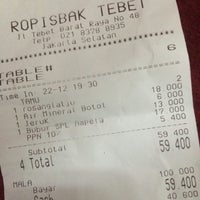 Ropisbak Tebet Tebet Tebet Barat Raya