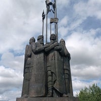 Photo taken at Монумент в память о Ледовом побоище by Александр К. on 8/6/2021