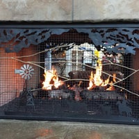 Photo taken at Memorial City Mall Fireplace by Marcus on 3/17/2014