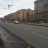 Photo taken at Остановка «Кузнецовская (Московский просп.)» by Olia_N on 2/21/2016