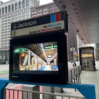 Photo taken at CTA - Jackson (Blue) by Andy C. on 10/30/2022