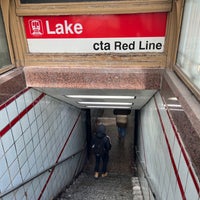 Photo taken at CTA - Lake (Red) by Andy C. on 2/2/2023