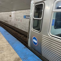 Photo taken at CTA - Belmont (Blue) by Andy C. on 1/6/2023