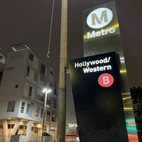Photo taken at Metro Rail - Hollywood/Western Station (B) by Andy C. on 6/5/2023