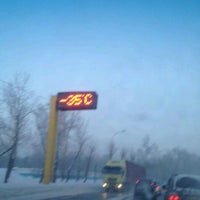 Photo taken at Мочищенское шоссе by Юля Г. on 12/13/2012