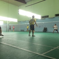 Photo taken at TN Badminton Court by Tookta T. on 3/4/2014