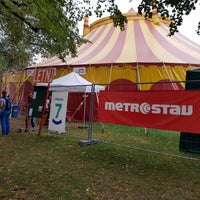 Photo taken at Letní Letná / Mezinárodní festival nového cirkusu a divadla by Radek on 9/2/2018