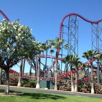 Photo taken at Six Flags Magic Mountain by Will F. on 5/13/2013