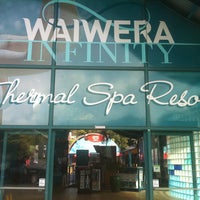 Photo taken at Waiwera Thermal Spa Resort by Cristian G. on 4/13/2013