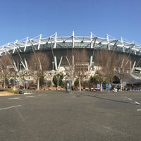 Photo taken at Ajinomoto Stadium by ケケ ★. on 2/28/2016