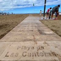 Photo taken at Las Canteras Beach by Max on 2/25/2023