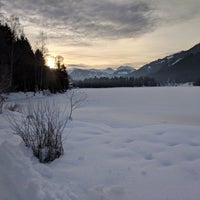 Photo taken at Schwarzsee by Luke B. on 1/28/2018