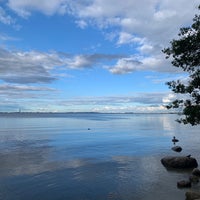 Photo taken at Пляж Финского залива by Mary V. on 7/16/2022