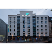 Photo taken at Motel One Frankfurt-East Side by Business o. on 2/8/2018