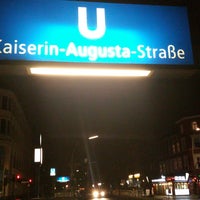 Photo taken at U Kaiserin-Augusta-Straße by Naddie M. on 2/11/2018