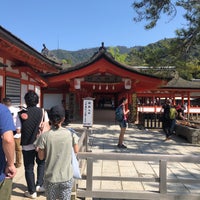Photo taken at Itsukushima Shrine by BON M. on 4/22/2019
