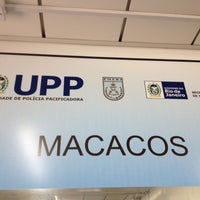 Photo taken at UPP Macacos by Tayná S. on 10/31/2012