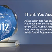 12/31/2012에 Aspire Salon Spa (AVEDA)님이 Aspire Salon Spa (AVEDA)에서 찍은 사진